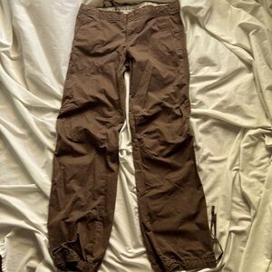 Old navy brown  light weight draw string pants sz M